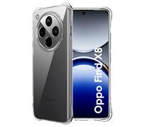 FDHYFGDY Funda para OPPO Find X8 5G Carcasa, Funda de Silicona Transparente a Prueba de Golpes, Funda de Parachoques de TPU Suave y Transparente