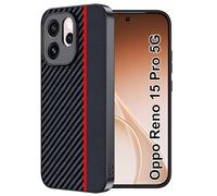 FDHYFGDY Funda para OPPO Reno 15 Pro 5G Carcasa, Resistente a Golpes y Arañazos, Fundas Ultrafina para Teléfono de Fibra de Carbono Compatible con OPPO Reno 15 Pro 5G Funda