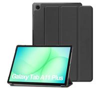 FDHYFGDY Funda para Samsung Galaxy Tab A11+/A11 Plus, Ultrafino y Resistente a los Arañazos, Nueva Funda Protectora Triple de PU con Función de Encendido/Apagado Automático - Negro