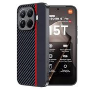FDHYFGDY Funda para Xiaomi 15T Pro Carcasa，Resistente a Golpes y Arañazos，Fundas Ultrafina para Teléfono de Fibra de Carbono Compatible con Xiaomi 15T Pro Funda