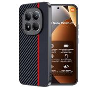 FDHYFGDY Funda para Xiaomi Redmi Note 15 Pro Plus/Redmi Note 15 Pro+ / Poco M8 Pro 5G Carcasa, Resistente a Golpes y Arañazos, Fundas Ultrafina para Teléfono de Fibra de Carbono Compatible