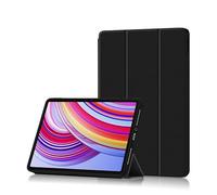 FDHYFGDY Funda para Xiaomi Redmi Pad Pro 4G/5G/Poco Pad Funda Protectora, Nueva Funda de Cuero PU Funda Protectora Triple Pliegue con Función Auto Sleep/Wake - Negro