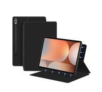 FDHYFGDY Funda Protectora magnética para Samsung Galaxy Tab S10 FE Plus, Fuerte Soporte Plegable magnético a Prueba de Golpes, Funda Protectora de Piel PUpara Samsung Galaxy Tab S10 FE+ Negro