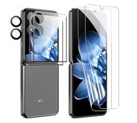 FDHYFGDY Película Protectora para Xiaomi Mix Flip Cristal Templado, 2 Piezas de película de TPU Suave con 2x de película Templada con 2x de protección de cámara, película HD antirrayas