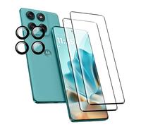 FDHYFGDY Protector de Pantalla para Motorola Edge 60/60 Fusion/60 Pro, 2+4 Piezas Protector Pantalla+película de lente trasera,HD Vidrio Templado, Dureza 9H, Anti Arañazos