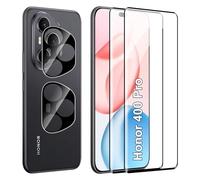 FDHYFGDY Protector Pantalla para Honor 400 Pro, 2 Piezas Protector de Pantalla, 2 Piezas Pelicula para lentes, Ultra HD Vidrio Templado, Dureza 9H, Anti Arañazos, Sin Burbujas Cristal Templado