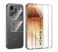 FDHYFGDY Protector Pantalla para Honor 600 Pro, 2+2 Protector de Pantalla y Pelicula para lentes, Ultra HD Vidrio Templado, Dureza 9H, Anti Arañazos, Sin Burbujas Cristal Templado