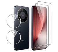 FDHYFGDY Protector Pantalla para Honor Magic 8 Lite, 2 Piezas Protector de Pantalla, 2 Piezas Pelicula para lentes, Ultra HD Vidrio Templado, Dureza 9H, Anti Arañazos, Sin Burbujas Cristal Templado