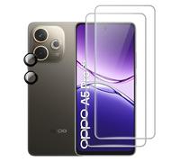 FDHYFGDY Protector Pantalla para OPPO A5 Pro 4G/5G, [2 +2] Piezas Protectores de lentes y protectores de pantalla, Ultra HD Vidrio Templado, Dureza 9H, Anti Arañazos, Sin Burbujas Cristal Templado