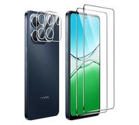 FDHYFGDY Protector Pantalla para OPPO A5x 4G/5G, 2 Piezas Protector de Pantalla, 2 Piezas Pelicula para lentes, Ultra HD Vidrio Templado, Dureza 9H, Anti Arañazos, Sin Burbujas Cristal Templado
