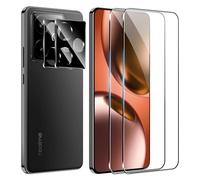 FDHYFGDY Protector Pantalla para Realme GT 7/7T, 2 Piezas Protector de Pantalla, 2 Piezas Pelicula para lentes, Ultra HD Vidrio Templado, Dureza 9H, Anti Arañazos, Sin Burbujas Cristal Templado