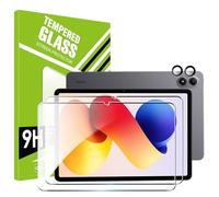 FDHYFGDY Protector Pantalla para Redmi Pad 2 Pro, 2X Protector de Pantalla, 2X Pelicula para lentes, Ultra HD Vidrio Templado, Dureza 9H, Anti Arañazos, Sin Burbujas Cristal Templado