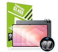 FDHYFGDY Protector Pantalla para Samsung Galaxy Tab S11 Ultra 14.6",2x Protector de Pantalla, 2x Pelicula para lentes,Ultra HD Vidrio Templado,Dureza 9H, Anti Arañazos,Sin Burbujas Cristal Templado