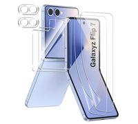 FDHYFGDY Protector Pantalla para Samsung Galaxy Z Flip 7 Cristal Templado, [2+2+2] protectora de pantalla interior de TPU+protectora Pantalla exterior+protectora de cámara, HD Clear,Anti Arañazos