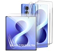 FDHYFGDY Protector Pantalla para Samsung Galaxy Z Fold 8 Ultra Cristal Templado,[2+2+2] Protectora de Pantalla Interior de TPU+Protectora Pantalla Exterior+Protectora de Cámara,HD Clear,Anti Arañazos