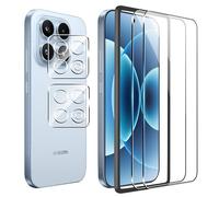 FDHYFGDY Protector Pantalla para Xiaomi 17 5G, 2x Protector de Pantalla, 2x Pelicula para lentes, 1 localizador,Ultra HD Vidrio Templado,Dureza 9H,Anti Arañazos,Sin Burbujas Cristal Templado