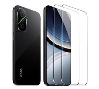 FDHYFGDY Protector Pantalla para Xiaomi Poco F7, 2 Piezas Protector de Pantalla, Ultra HD Vidrio Templado, Dureza 9H, Anti Arañazos, Sin Burbujas Cristal Templado