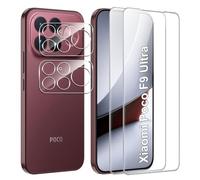 FDHYFGDY Protector Pantalla para Xiaomi Poco F9 ultra cristal templado | Con protección para lentes, HD Dureza 9H Alta sensibilidad Impermeable y resistente a los arañazos Sin burbujas de aire