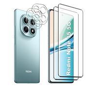 FDHYFGDY Protector Pantalla para Xiaomi Redmi Note 15 5G / Poco M8 5G Cristal Templado, 2x HD Protector de Pantalla, 2x Pelicula para lentes, Dureza 9H, Anti Arañazos, Sin Burbujas