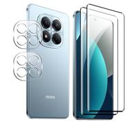 FDHYFGDY Protector Pantalla para Xiaomi Redmi Note 15 Pro 4G, 2 Piezas Protector de Pantalla, 2 Piezas Pelicula para lentes, Ultra HD Cristal Templado, Dureza 9H, Anti Arañazos, Sin Burbujas