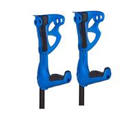 FDI - Muletas De Adulto Opticomfort Premium. Par De Muletas Regulables En Altura Y Reposabrazos y Empuñadura Acolchadas. Ultraligeras De Aluminio. Color Azul. Talla Única