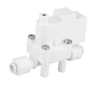 Fdit 1/4"DC 24V Interruptor de Alta Presión Controlador de Bomba de Respuesta Rápida Máquina de Agua RO 0.25MPa Acción Blanco para Agua Pura, Dispensador de