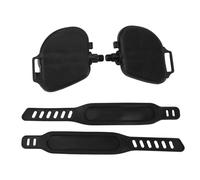 Fdit 1 par de Pedales de Bicicleta Estática, Pedales con Patrón de Tira Antideslizante con Correa Ajustable para Bicicletas Estáticas de Montaña y de Carretera (Rosca de 9/16 pulg.)