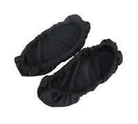 Fdit 1 Par Extraíble Silla Apoyabrazos Cubre Protector Elástico Oficina Sillón Cubierta Socialme-EU(Negro)