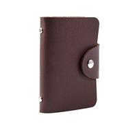 Fdit 1 Pieza de Cuero PU ID Tarjeta de crédito Titular de la Tarjeta de la Tarjeta de crédito Titular de la Tarjeta de crédito Estuche de Bolsillo Monedero Cartera para 24 Tarjetas(5#)