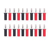 Fdit 10 Conjuntos de Plátano de 4 Mm Enchufes Machos con Rojo y Negro, Ideal para la Separación Celdas Solares