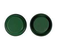 Fdit 10 Cuencos Redondos de Espuma Floral Húmeda con 10 Recipientes de Plástico para Arreglos Florales para Bodas, Fiestas de Cumpleaños, Kit de Decoración DIY (GREEN)