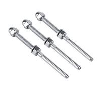 Fdit 10 Piezas De Extremo De Perno Tensor Roscado De 1/8 Pulg De Acero Inoxidable Para Sistema De Barandilla De Cable