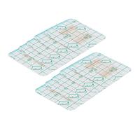 Fdit 10 Uds. Pegatina para el Ombligo de Natación para bebé, Parche para el Ombligo Impermeable Resistente Al Desgarro para Bañarse, Material de PU Transparente