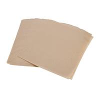 Fdit 100 Hojas de Papel de Silicona, Hojas de Pergamino Antiadherentes para Hornear Pan y Barbacoa, Papel de Cocina de Pulpa de Madera Hermética, Hojas de Cocina Aptas para Horno (BROWN)