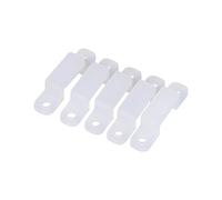 Fdit 100 Piezas de LED Tira de Luz Conector de Silicona Clip de Sujeción para Fijación 3528 5050 1210 RGB de LED 8/10/12 mm Socialme-EU(10mm)