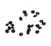Fdit 1000 Uds. Gemas Decorativas de Diamante Acrílico de 6mm para Fiesta de Boda, Accesorios de Bricolaje, Dispersión de Mesa, Rellenos de Florero (BLACK)