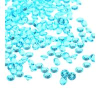 Fdit 1000 Uds. Gemas Decorativas de Diamante Acrílico de 6mm para Fiesta de Boda, Accesorios de Bricolaje, Dispersión de Mesa, Rellenos de Florero (BLUE)
