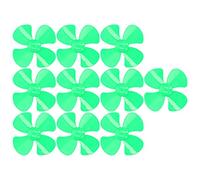 Fdit 10pcs 40 Mm 4 Cuchillas Propulsor de Viento Fuerte para Automóvil de Juguete, Hojas de Plástico Ligero para Modelos de Control Remoto (Green)
