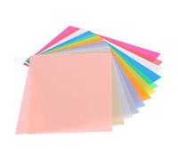 Fdit 12 Hojas de Película Termorretráctil de 14,5 X 20 Cm, Colorido Kit de Manualidades para Llavero para Niños y Adultos con 12 Colores, Hojas de Plástico Retráctiles BOPS de 20 X