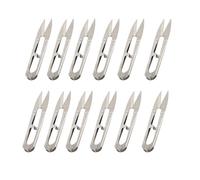 Fdit 12 Tijeras de Hilo de Bordar de Acero Inoxidable, Tamaño Pequeño, para Confección de Ropa, Calzado y juguetes.