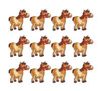 Fdit 12 Unids Pequeño Caballo Bordado Pegatinas De Tela Lindo Pequeño Caballo Patrón Bordado Motivo De Hierro Apliques Parches Ropa Bolsa Parche Parches Personalizados