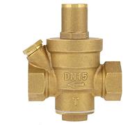 Fdit 1pc Regulador de Agua de Latón Ajustable Válvula Reductora de Presión DN15 1/2 "Presión máx. 1.6mpa
