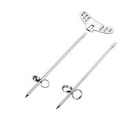 Fdit 2 Piezas de Acero Inoxidable para Cocina, Rodillo de Frutas, Patatas, Verduras, Rodillo Manual, Cortador en Espiral, Rallador con Material Resistente a la Corrosión 304 para (SILVER)