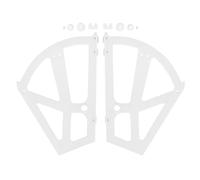 Fdit 2 Piezas de plástico Flexible Ahuecado Zapatero Soporte bisagras Accesorios de Repuesto, Estructura Simple Accesorios de Zapatero de Dos Capas(Blanco)