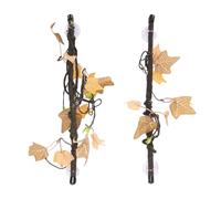 Fdit 2 Ramas de Reptiles de Plástico con Ventosas, Decoración de Escalada de Ramas de árbol Vívidas para Terrario, Accesorio de Ocultación y Escalada para Decoración de Hábitat de