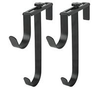 Fdit 2 Uds Perchas para Poste de Piscina, Ganchos Ajustables para Cerca de Piscina, Colgador de Gancho para Poste de Piscina de Hierro y Metal, Accesorios para Piscina para Postes de