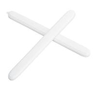 Fdit 2 Uds Tira de Borde de Puerta Protector de Cojín Anticolisión de Silicona Blanca para Todos los Coches 15x1,4x0,7 Cm