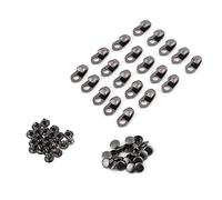 Fdit 20 Juegos de Ganchos de Encaje para Zapatos, Accesorios de Encaje, reparación de Escalada, mosquetón, Hebillas de Cordones para reparación, Campamento, Caminata, Accesorios de Escalada