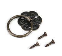 Fdit 20 pomos de tirador de estilo antiguo vintage para muebles de hogar, armarios y puertas de cajones (2 x 2 cm)