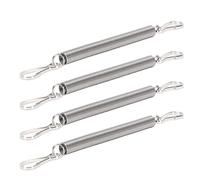 Fdit 20 Soportes de Resorte de Acero Inoxidable, Cierre Seguro para Botella de Agua para Mascotas, Bebedero de Aves de Corral, Soporte de Jaula Versátil con Abrazaderas, 3,1 Pulgadas